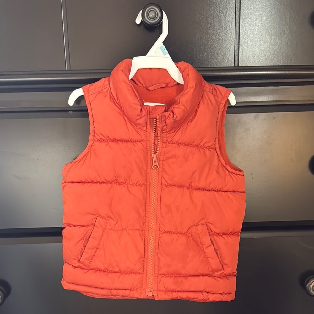 Orange Puffer Vest toddler